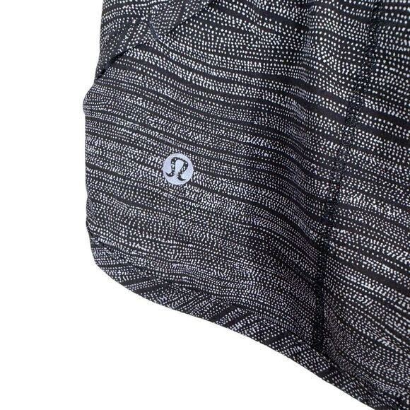 Lululemon Speed Short For Running Fall Net White Black/Black Activewear Workout - Picture 6 of 10